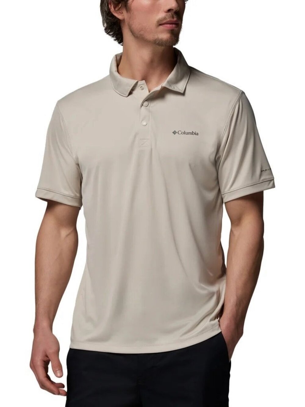 NEW Columbia Mens Short Sleeve Polo Shirt XL NWT UPF 50+ Omni Shade Wick Tan